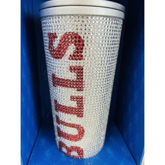 NEW Chicago Bulls Limited Edition NBA Bling Hydrapeak Tumbler 25 oz Rhinestones - Picture 2 of 16